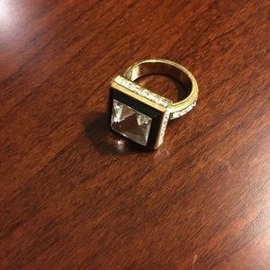 Henri Bender - crystal pyramid ring